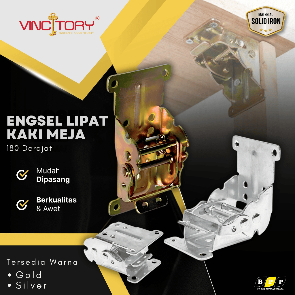 Engsel Siku Kaki Meja Lipat Bracket Kaki Meja Lipat 90 - 180 Derajat | Bracket Engsel Lipat 3078