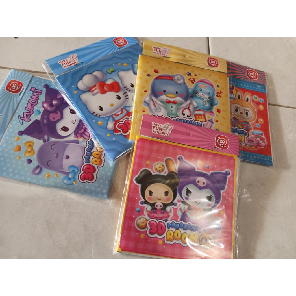 stiker 3D room panoramic