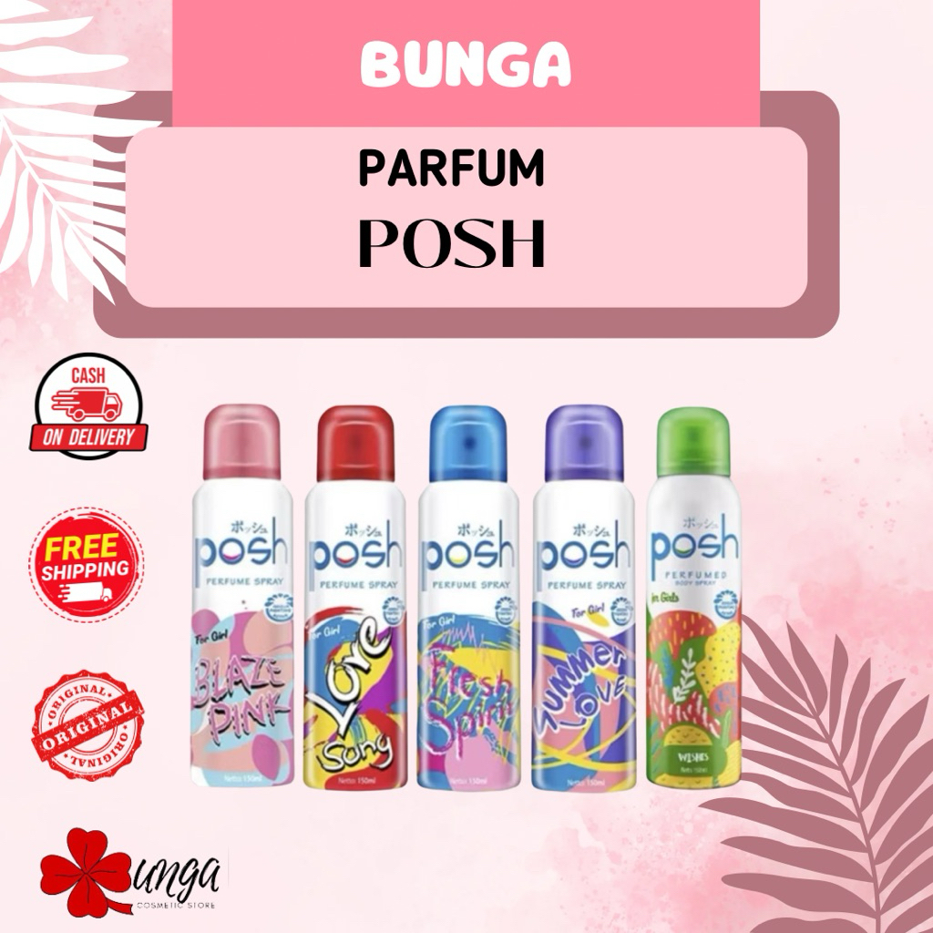 BUNGA - Posh Parfum Spray / Parfum Posh / Body Spray Posh