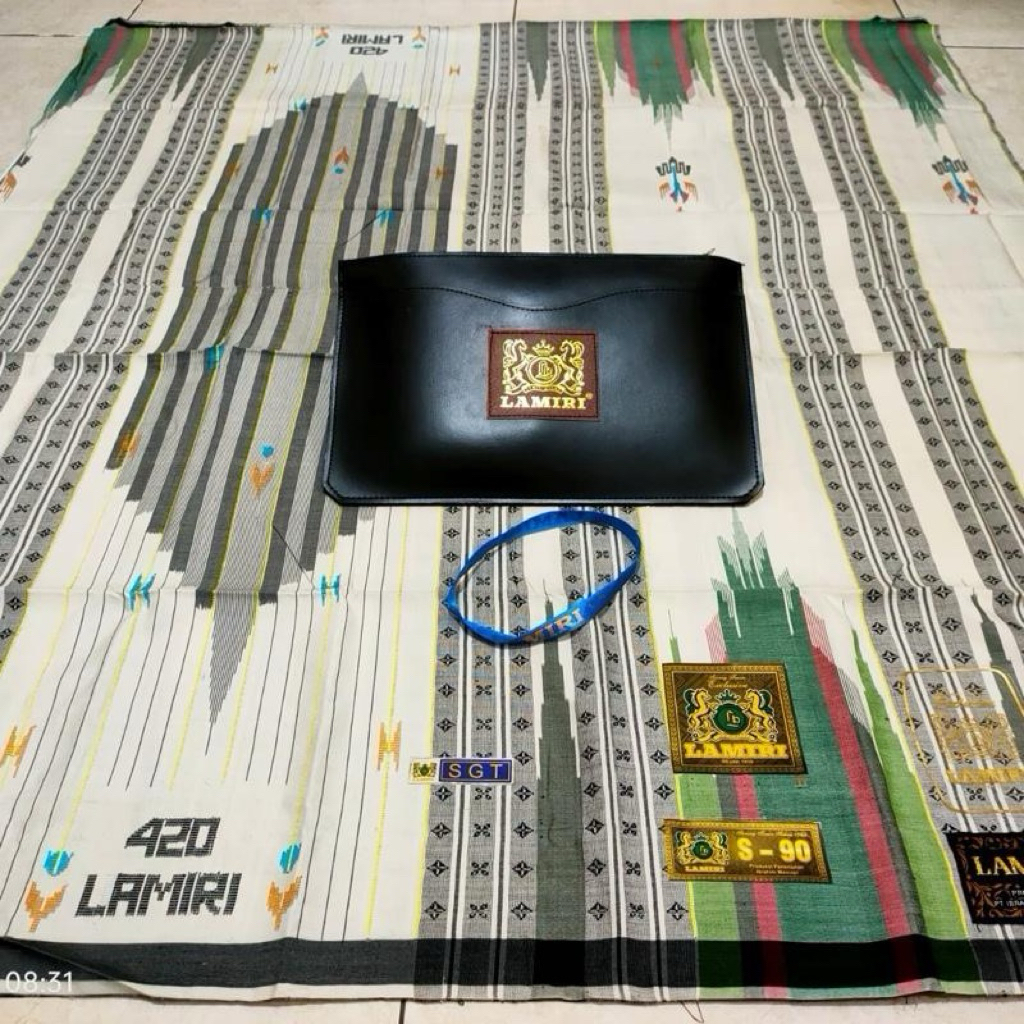 SARUNG LAMIRI TIPE SGT BENANG 420 FULL SUTRA BASAH JAHIT TENGAH