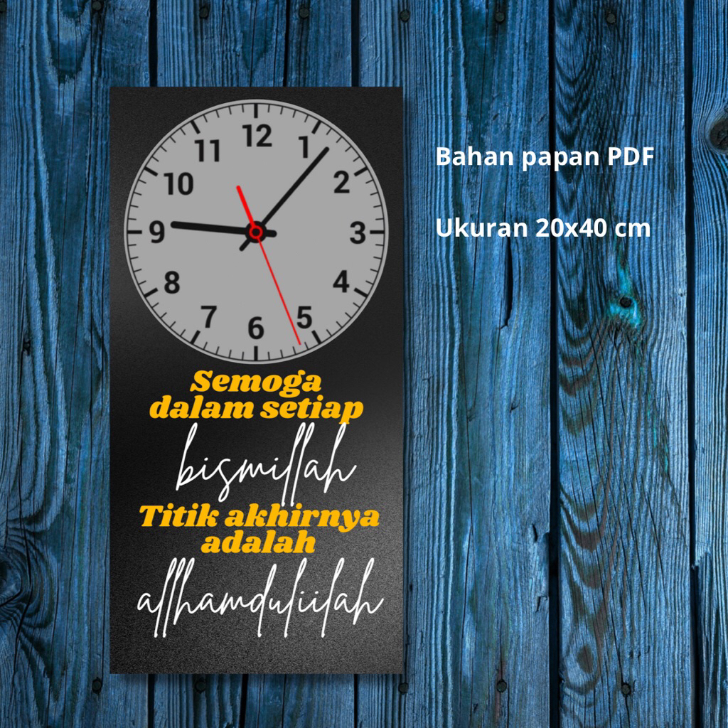 Jam Dinding Dekorasi Hiasan dinding Quotes Motivasi