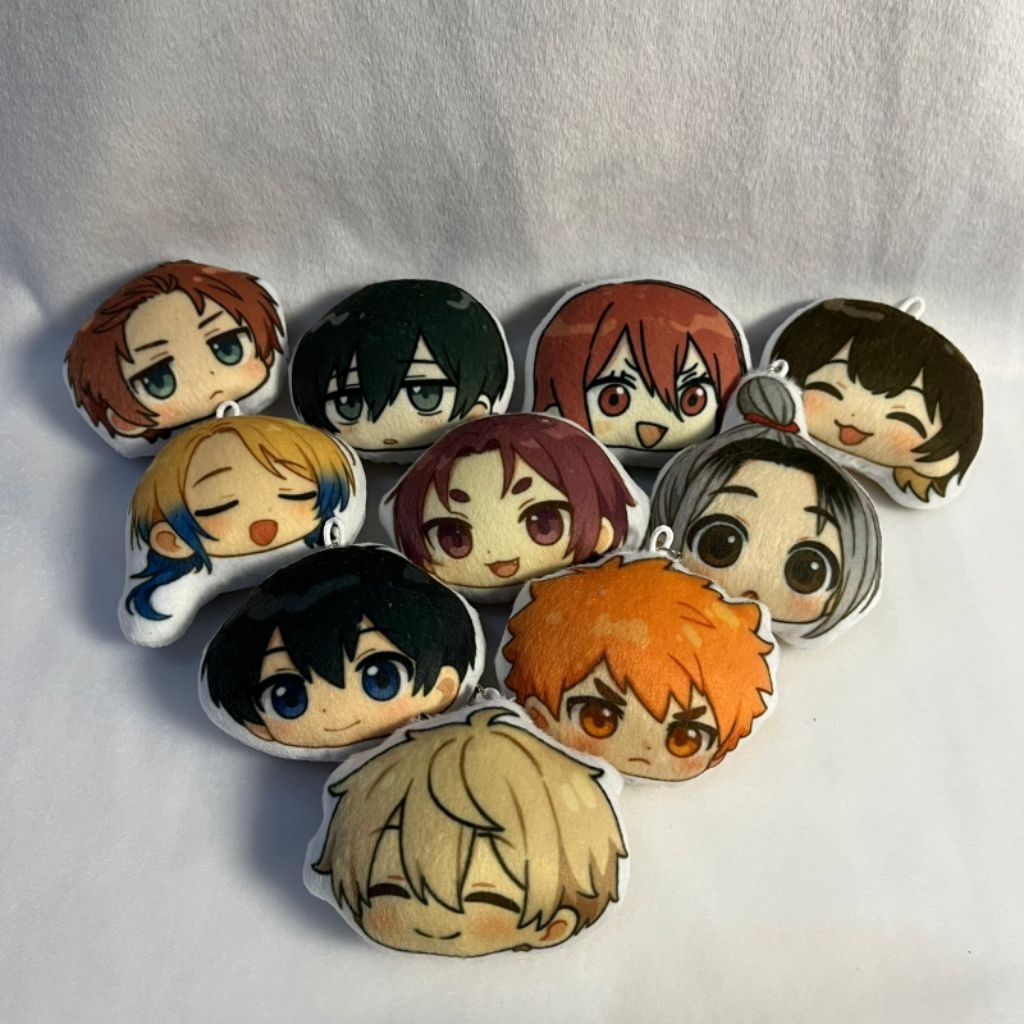 gantungan kunci boneka blue lock / plushie keychain blue lock /  blue lock keychain dakron