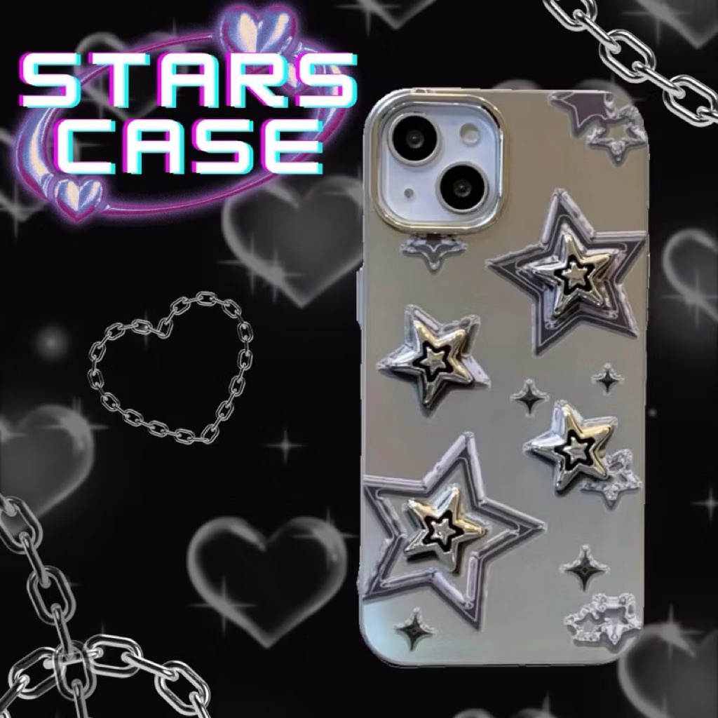 Case Iphone Soft Case motif Stars Phone Y2K 3D Luxury