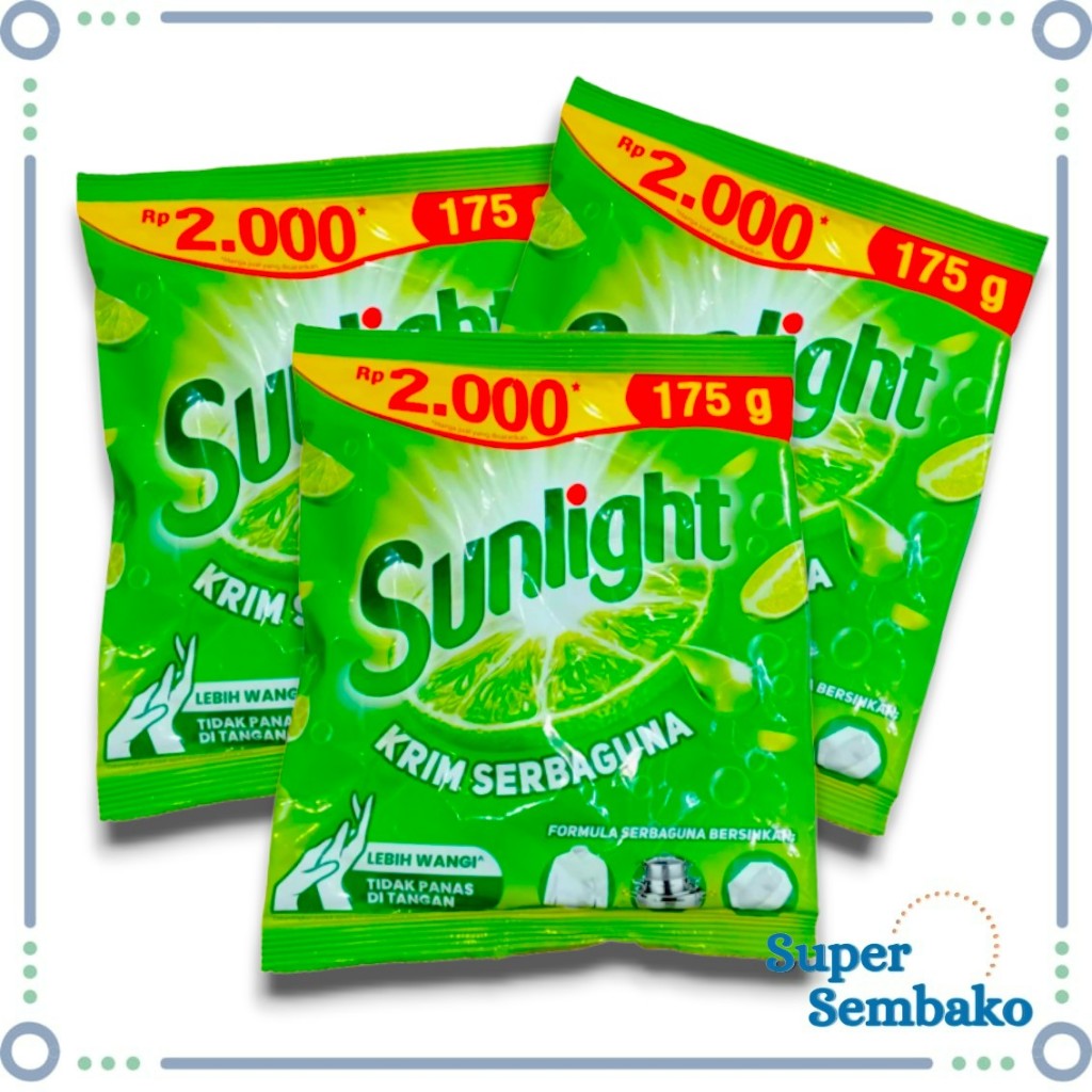 SABUN KRIM SERBAGUNA SUNLIGHT CREAM COLEK 175g MURAH MAKASSAR