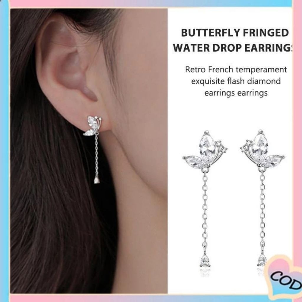 ANTING ANTING KUPU KUPU PANJANG - NADHA GROSIR - AA GALERY - AA SKINCARE