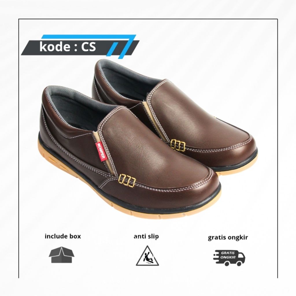 Sepatu Kulit  Pria ORIGINAL Hooper ST Fashion Pria Sepatu Kerja Sepatu Casual Import