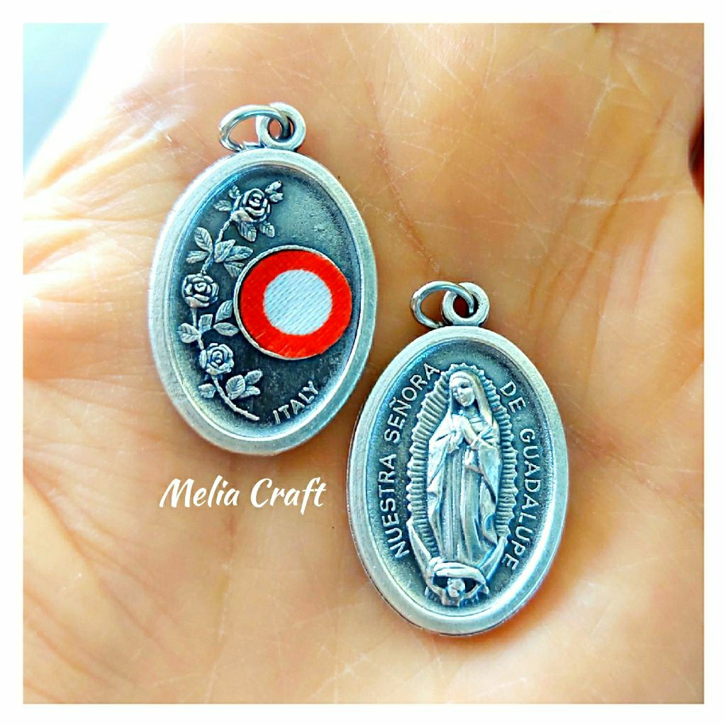 Medali Relikui Bunda Maria Guadalupe - Our Lady of Guadalupe Medal - Third Class Relic - Made in Ita