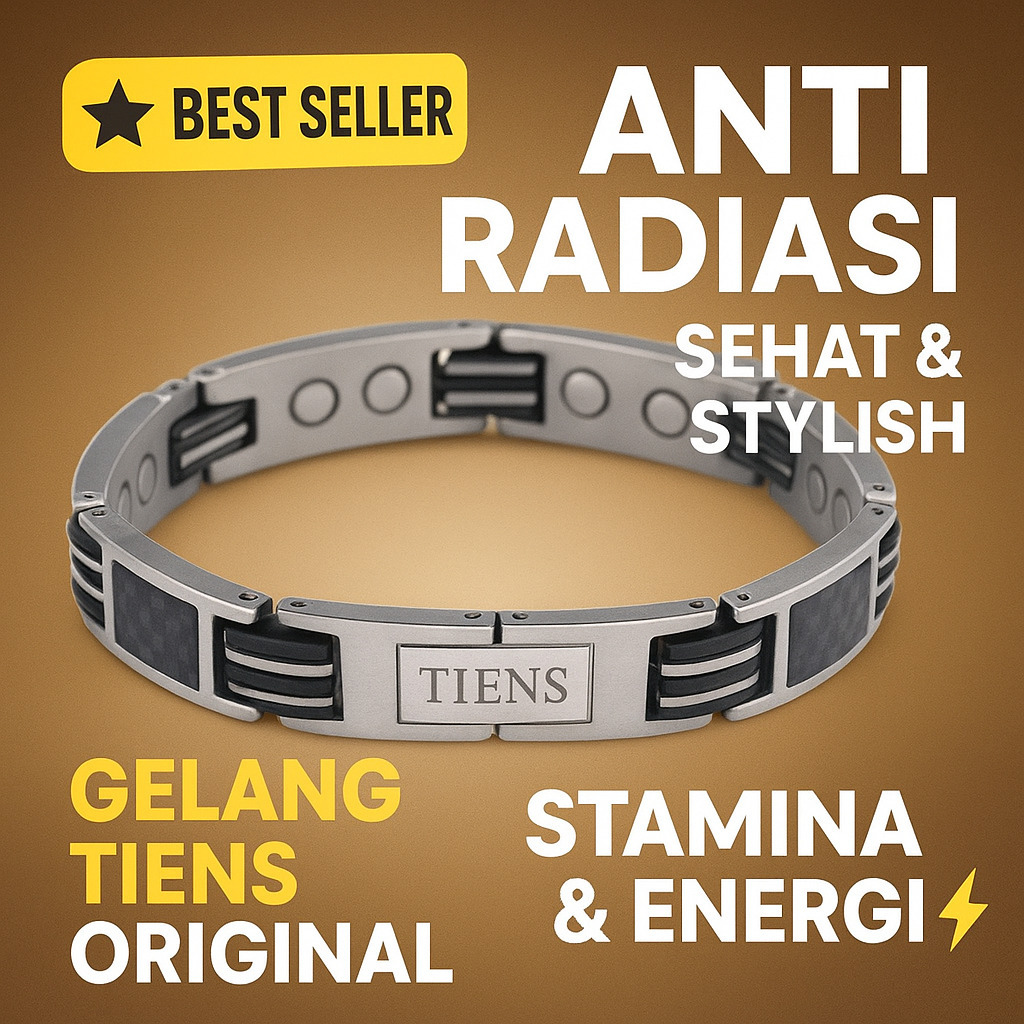 Gelang Kesehatan TIENS Original Anti Radiasi Magnet | Stamina & Energi Pria Wanita