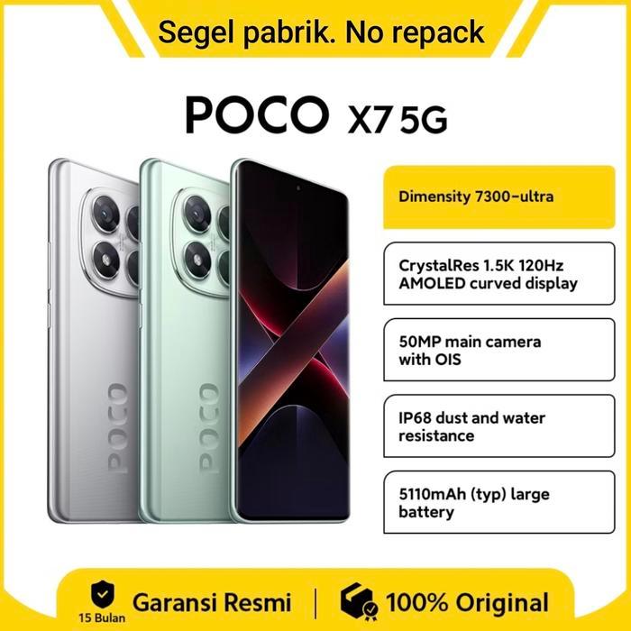 POCO X7 5G & PRO 8GB/256GB & 6GB/128GB Garansi Resmi 15 Bulan Xiaomi M6 M7 Note 14 Pro Ultra 14C X6 