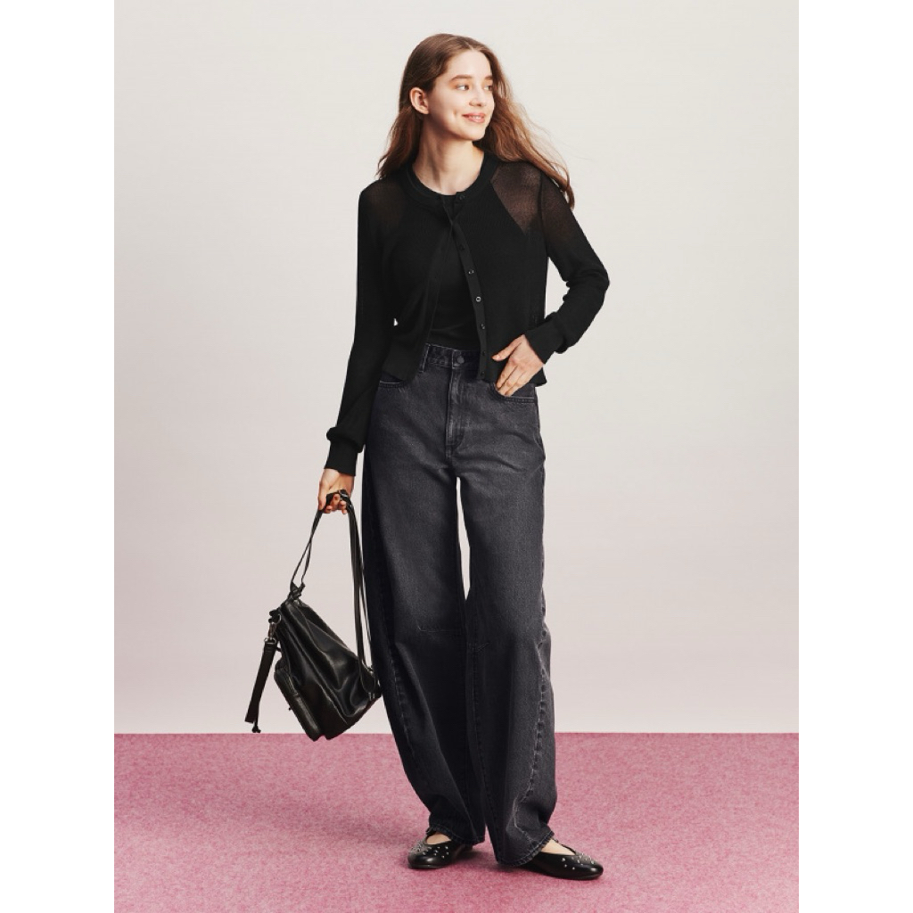 HBB6371 GU Barrel Leg Jeans