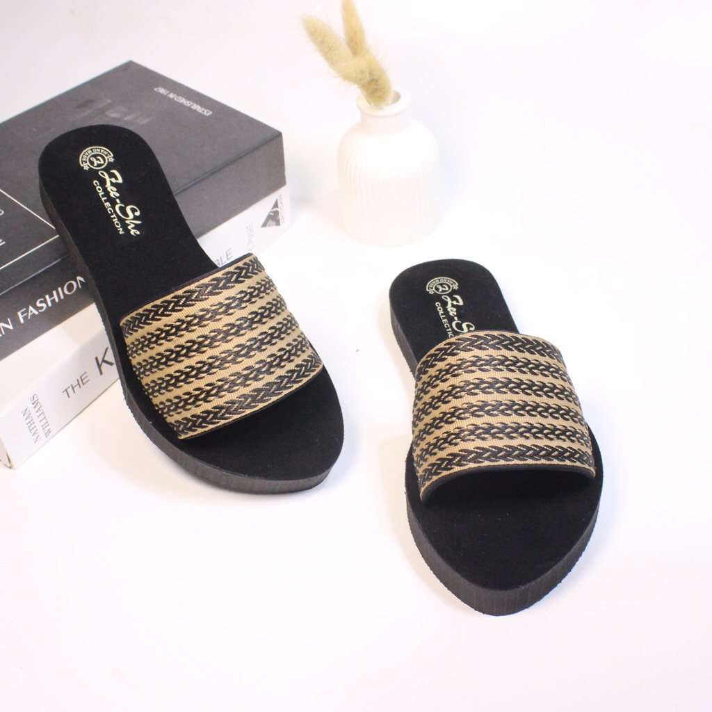 ZeeShe collection sandal tali rajut BRS Sandal selop sandal slop sandal wanita dewasa sandal tali ra