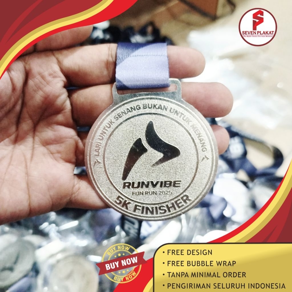 Medali Fun Run, Medali Finisher, Medali Run 45K, Medali Running, Medali Lari, Medali Lomba Lari