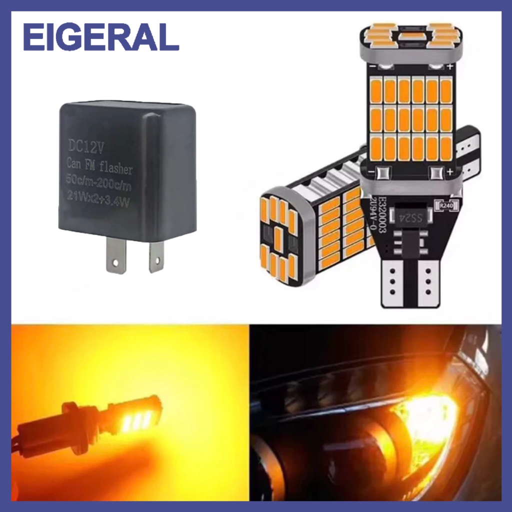 Sepasang Lampu Sen Super Terang Dajjal Motor 45 LED Sein Senja T10 Super Terang COD