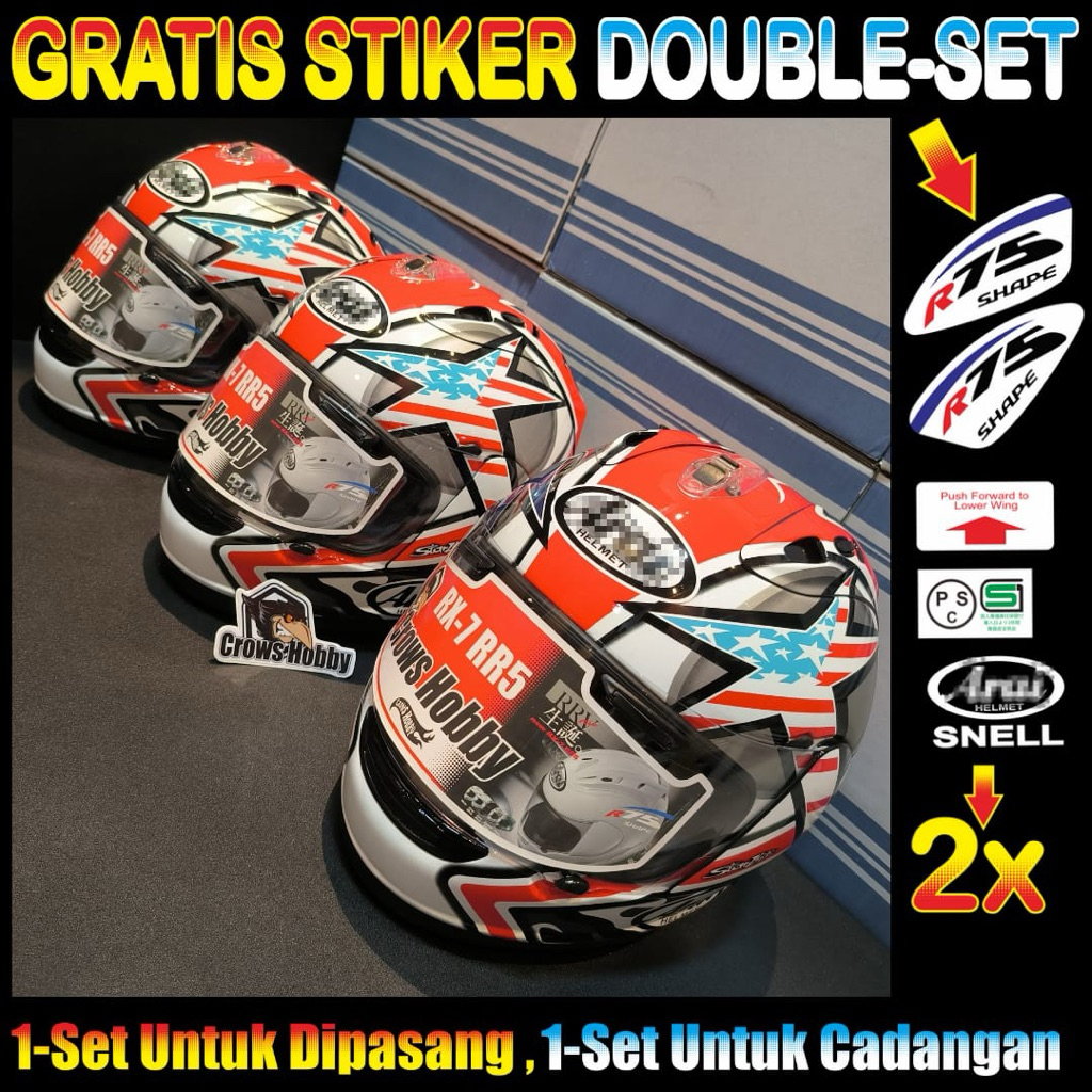 HELM COPY Clone RX7 RR5 Motif HAYDEN LAGUNA SECA bukan TSR