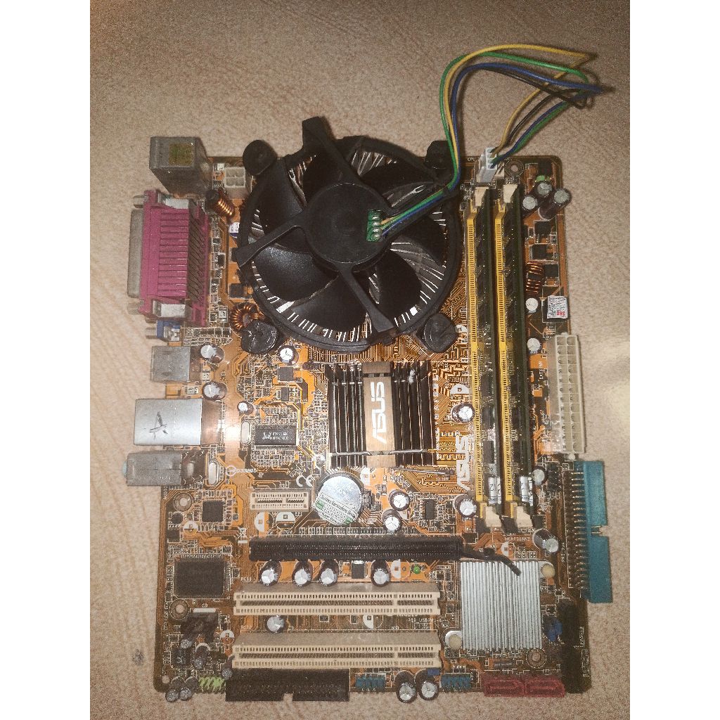 paketan intel core 2 duo e8400+motherboard asus G31 dan ram 4gb ddr 2