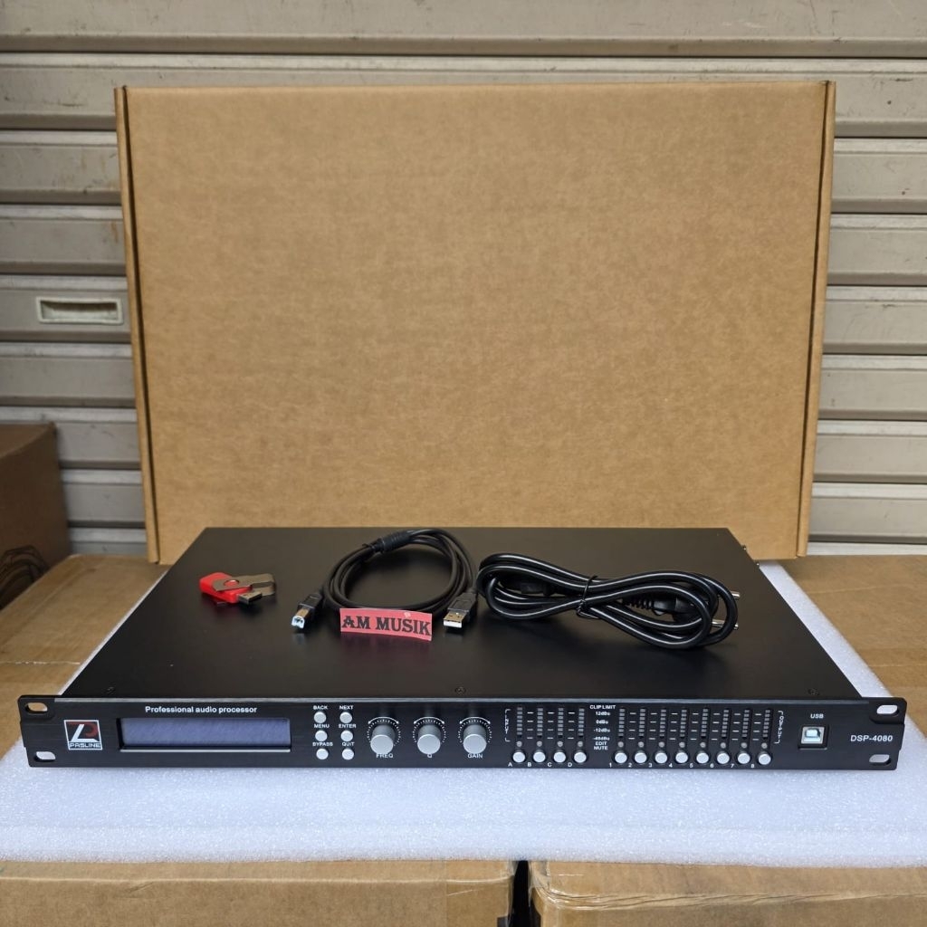 SPEAKER  MANAGEMENT PASLINE DSP 4080 PROFESSIONAL AUDIO SIGNAL PROCESSOR