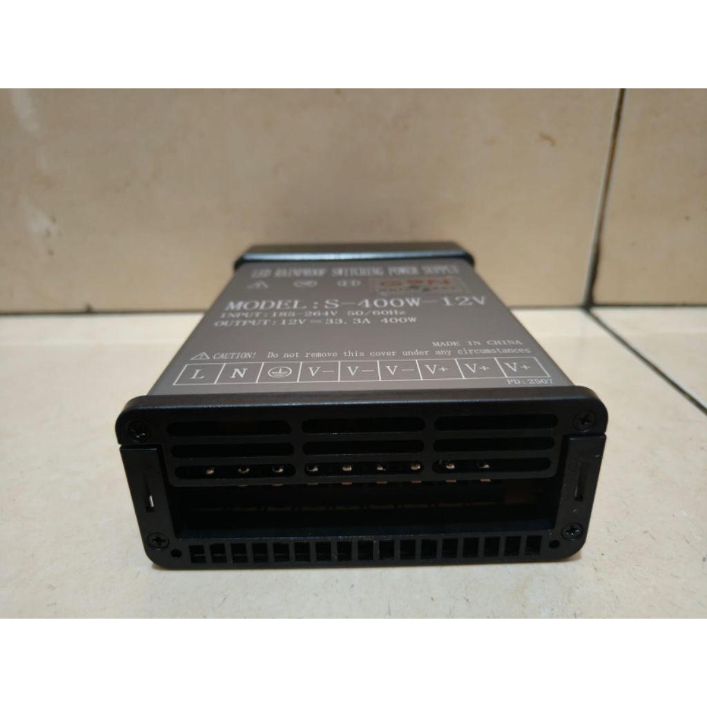 golden gdn waterproof 33a 12v 400w power supply adaptor charger lampu led strip hias modul neon outd