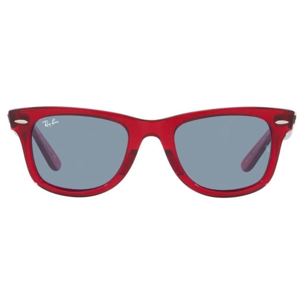 Kacamata Rayban Wayfarer Classic Colour RB2140 6614/56 50 Lens 22 Bridge Red Original