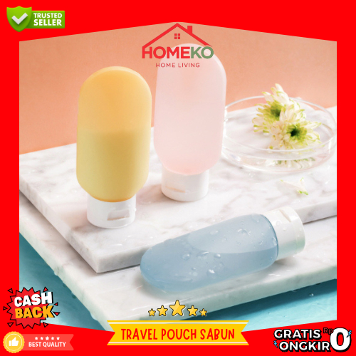 HK Botol Travel Portable Tempat Sabun Cair Botol Sabun Lotion Travelling / Travel Botol Refill