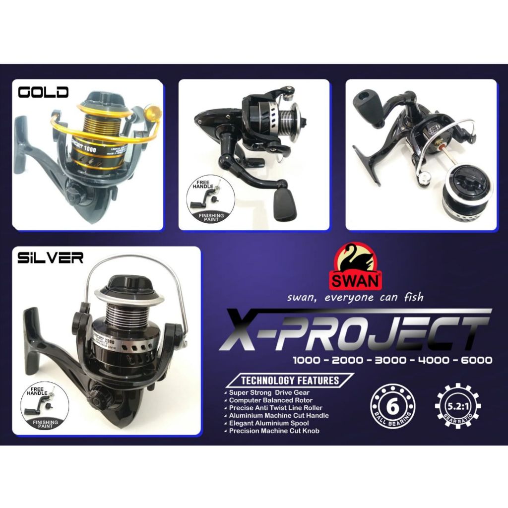 Reel Pancing Swan X-Project (1000/2000)