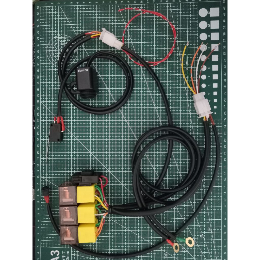 Relay set biled 3 WARNA plus devil Auto OFF otomatis Biled Projector