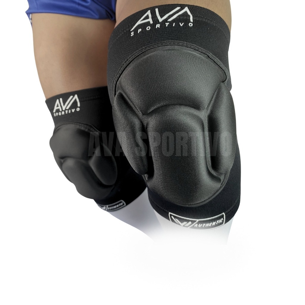 Knee pad Futsal AVA  KneePad pelindung  lutut kiper Futsal Sepak Bola Hitam Putih Original