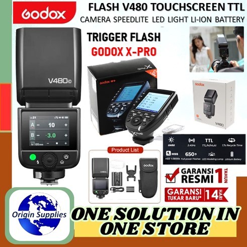 Godox V480S V480-S V480S TTL On-Camera Flash Godox V480 Canon Nikon Fuji Sony Olympus