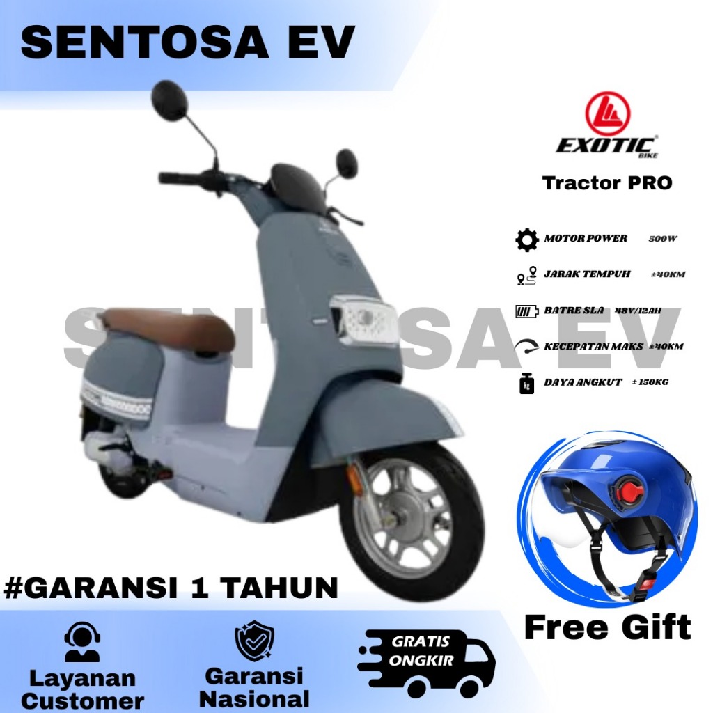 SEPEDA LISTRIK EXOTIC TRACTOR DINAMO 500WATT 48V/12AH