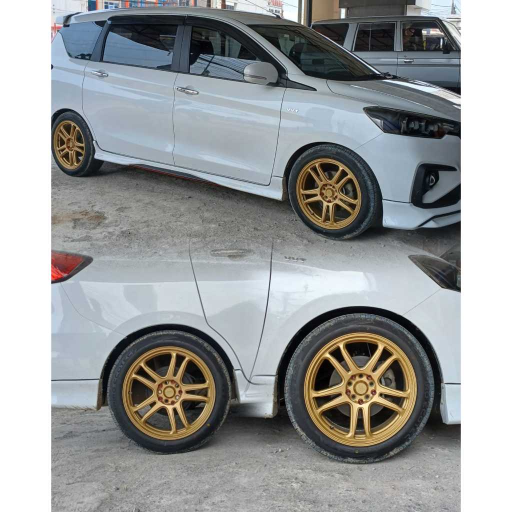 paket ganteng velg hsr nx spo ring 17 plus ban accelera iota evt 215 50 r17 untuk mobil ertiga