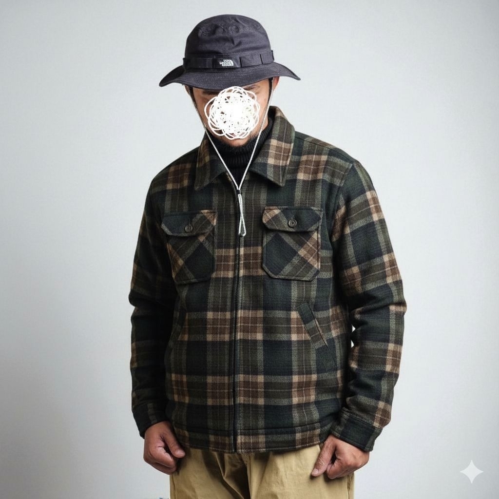 CASPI Vintage Tartan Detroit Jacket, Work Jacket, Jacket, Casual Outer