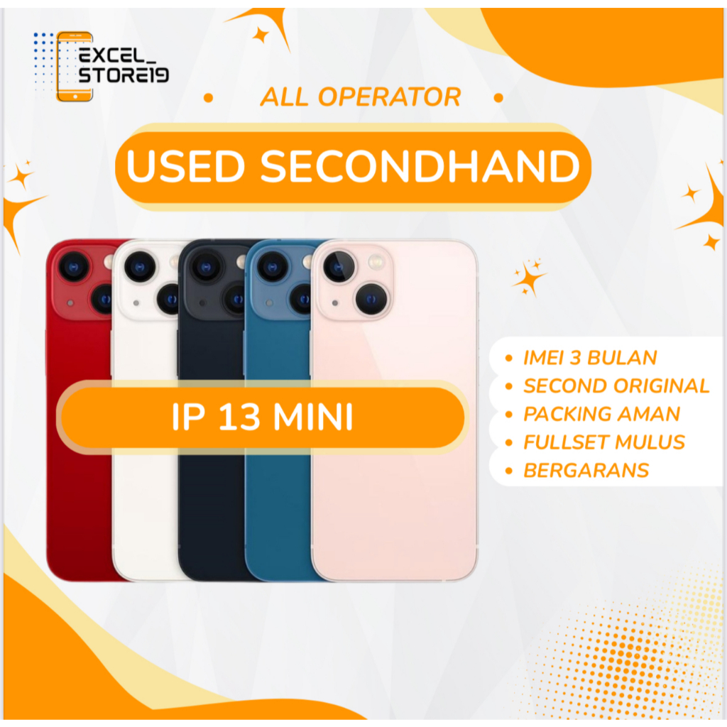 Iphone 13 Mini 128Gb / 256Gb / 512Gb Second All Operator Fullset