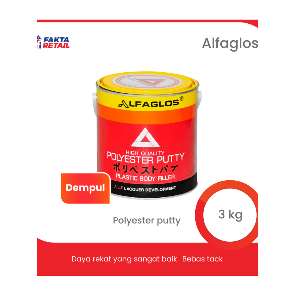 DEMPUL ALFAGLOSS POLYESTER PUTTY
