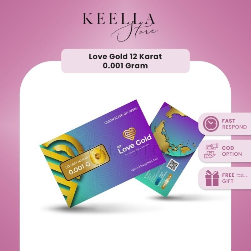 FREE BABY GOLD LOVE EMAS LOGAM MULIA