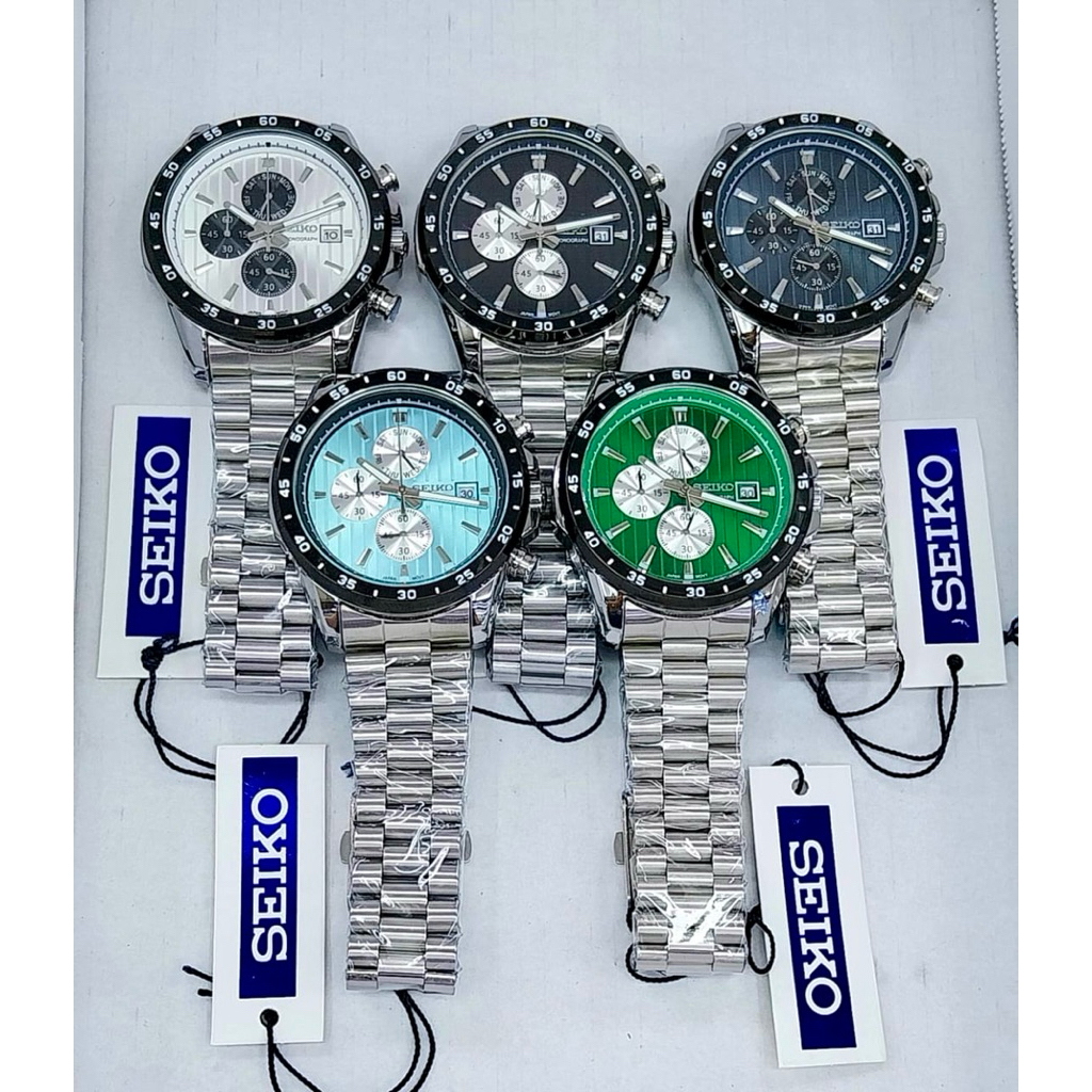 JAM PRIA SEIKO CHRONOGRAPH ALL STEINLESS STEELL
