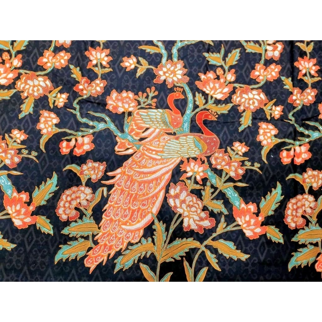 Kain Batik Katun Premium Motif Burung Merak
