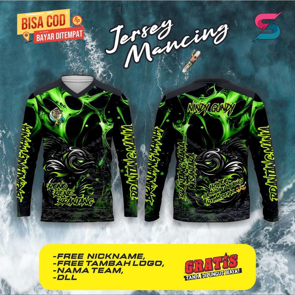 BAJU JERSEY MANCING CUSTOM - FREE REQUEST NAMA
