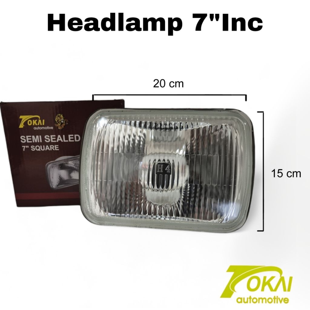 Headlamp Reflektor Lampu Depan Kotak 7 inc Colt L300 L 300