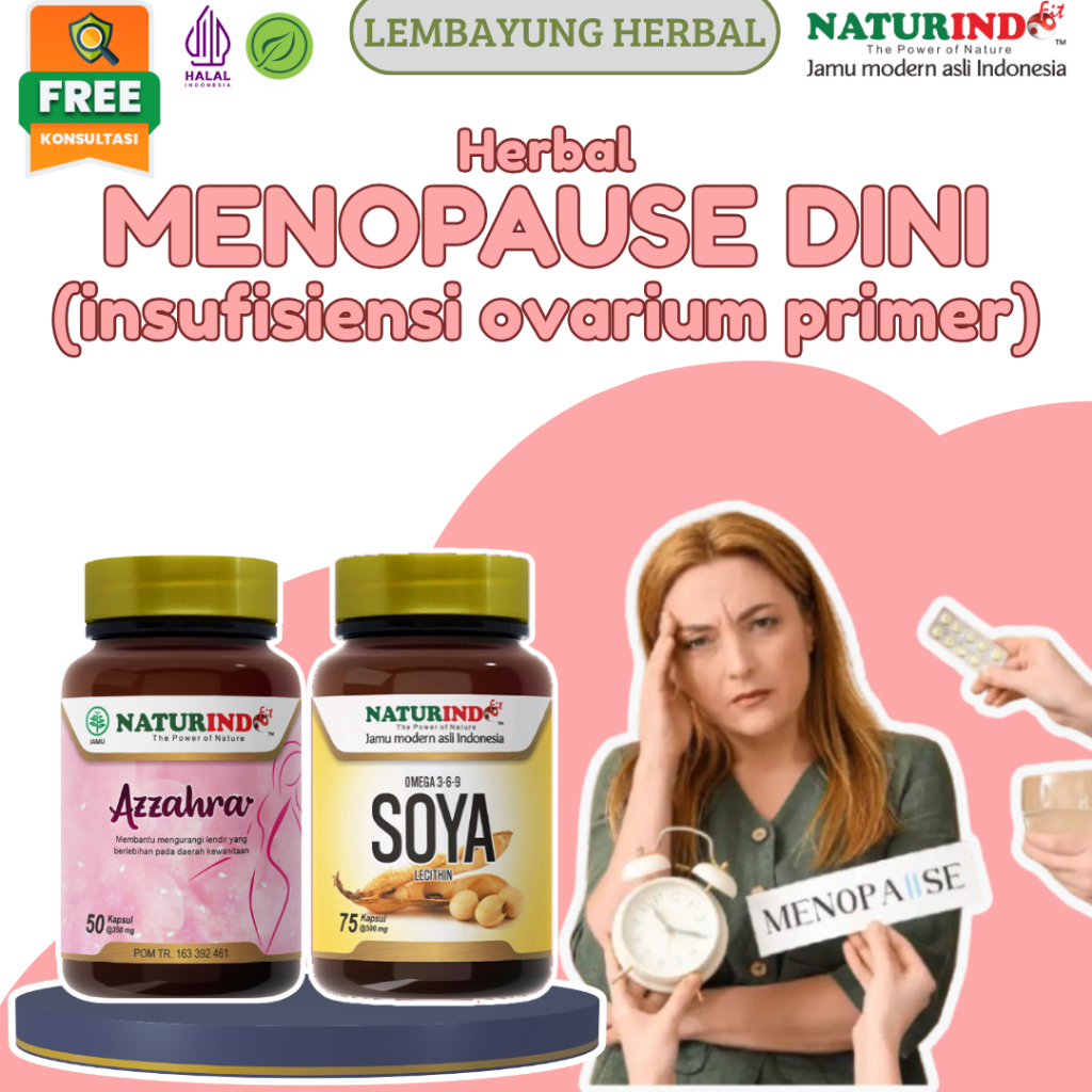 Herbal Menopause Dini Redakan Hot Flashes Miss V Kering Seimbangkan Hormon Kewanitaan