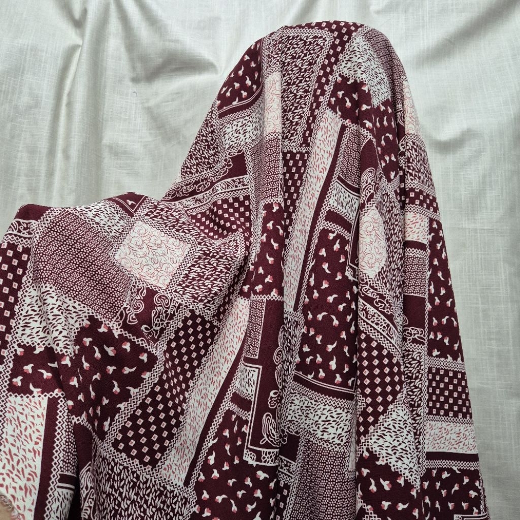 Kain Arabian Crepe Premium Motif - Kain Arabian Crepe Motif - Harga Tertera 0,5 Meter