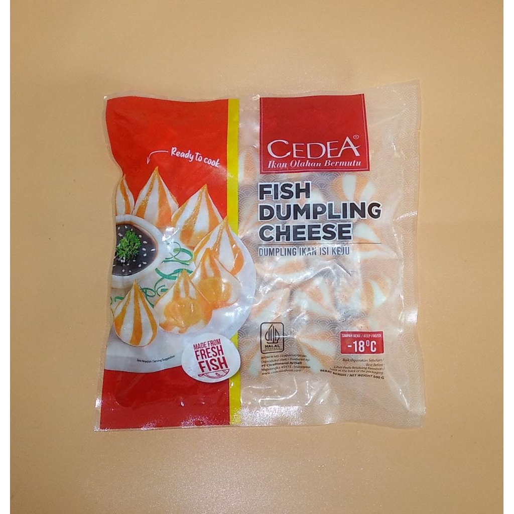 Cedea Dumpling Cheese 500 Gram (Baso Ikan isi keju)suki