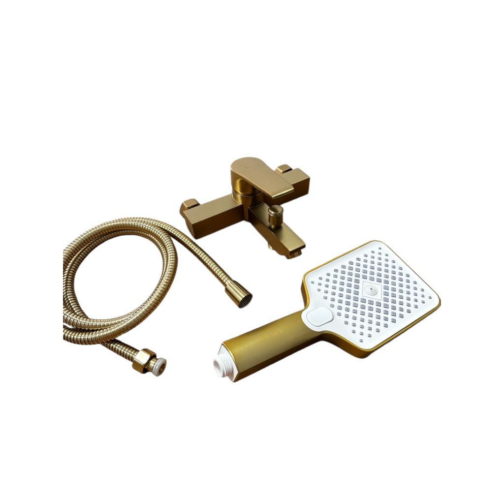 KERAN KRAN BATHTUB BATHTUB PANAS DINGIN BATH MIXER FAUCET SUS 304 BRUSHED GOLD 9028