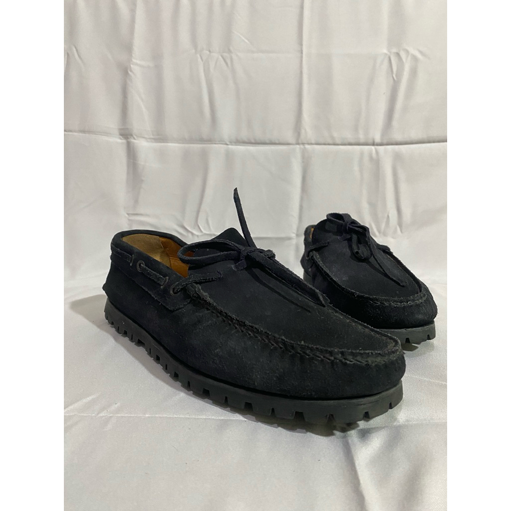 (Dua Sepatu) Car Shoe Mens Loafer / LL Bean Men’s Allagash Handsewns Bison Leather Penny Loafers