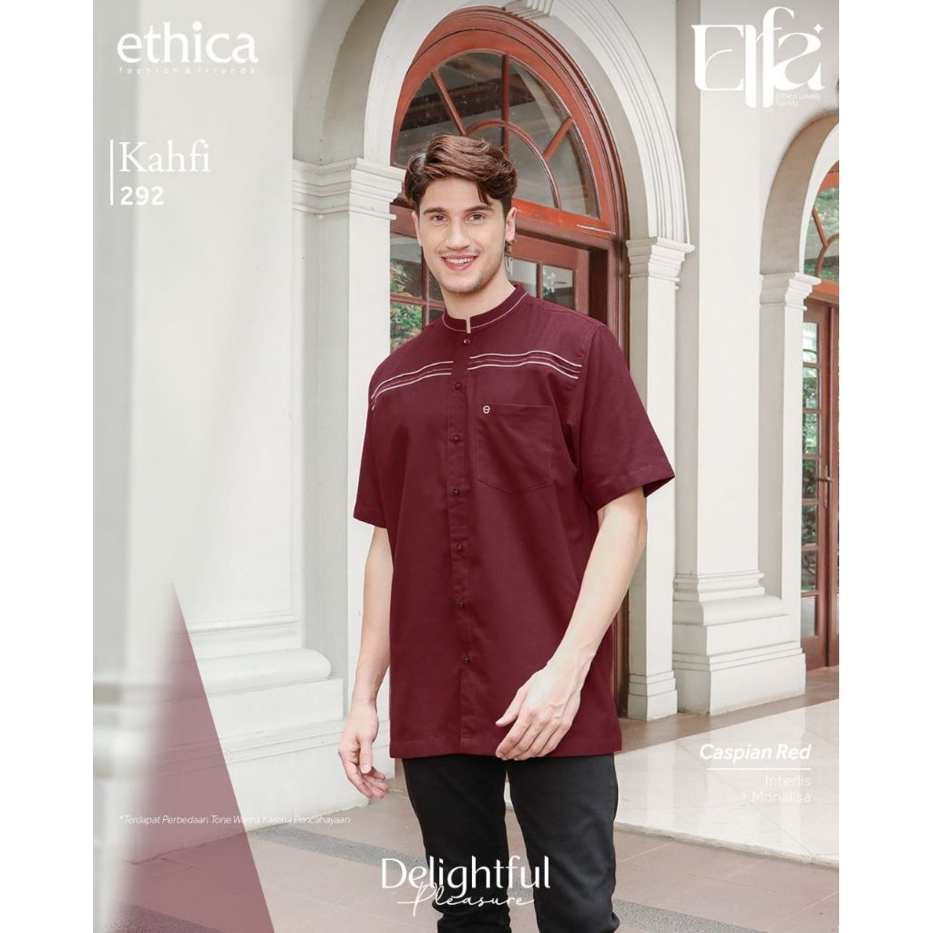 SARIMBIT ETHICA KAHFI 292 CASPIAN RED / SARIMBIT ETHICA KAHFI / SARIMBIT LEBARAN / SARIMBIT KELUARGA
