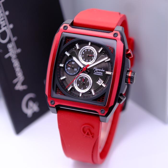 Jam Tangan Pria Alexandre Christie AC6614 / AC 6614 Original – Rubber  Garansi Resmi 1 Tahun