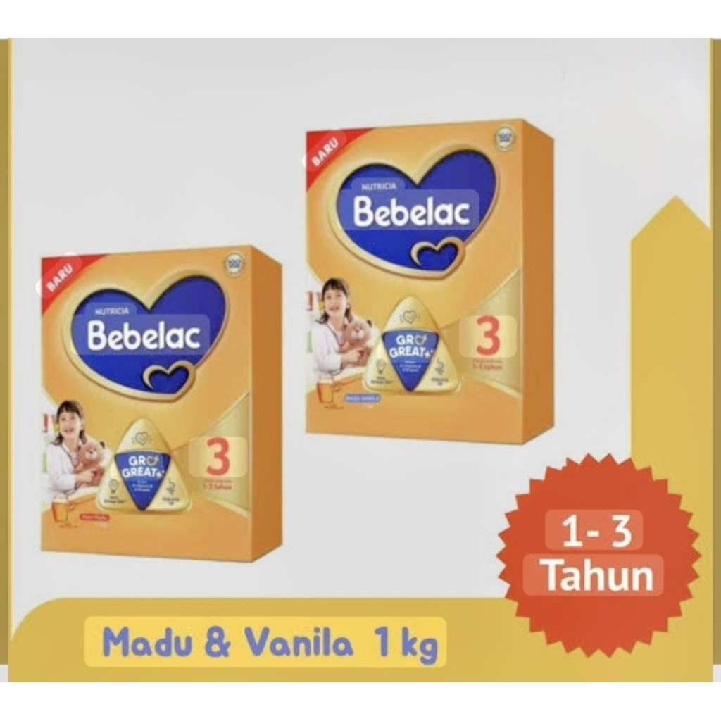 BEBELAC 3 VANILA/BEBELAC 3 MADU 1KG