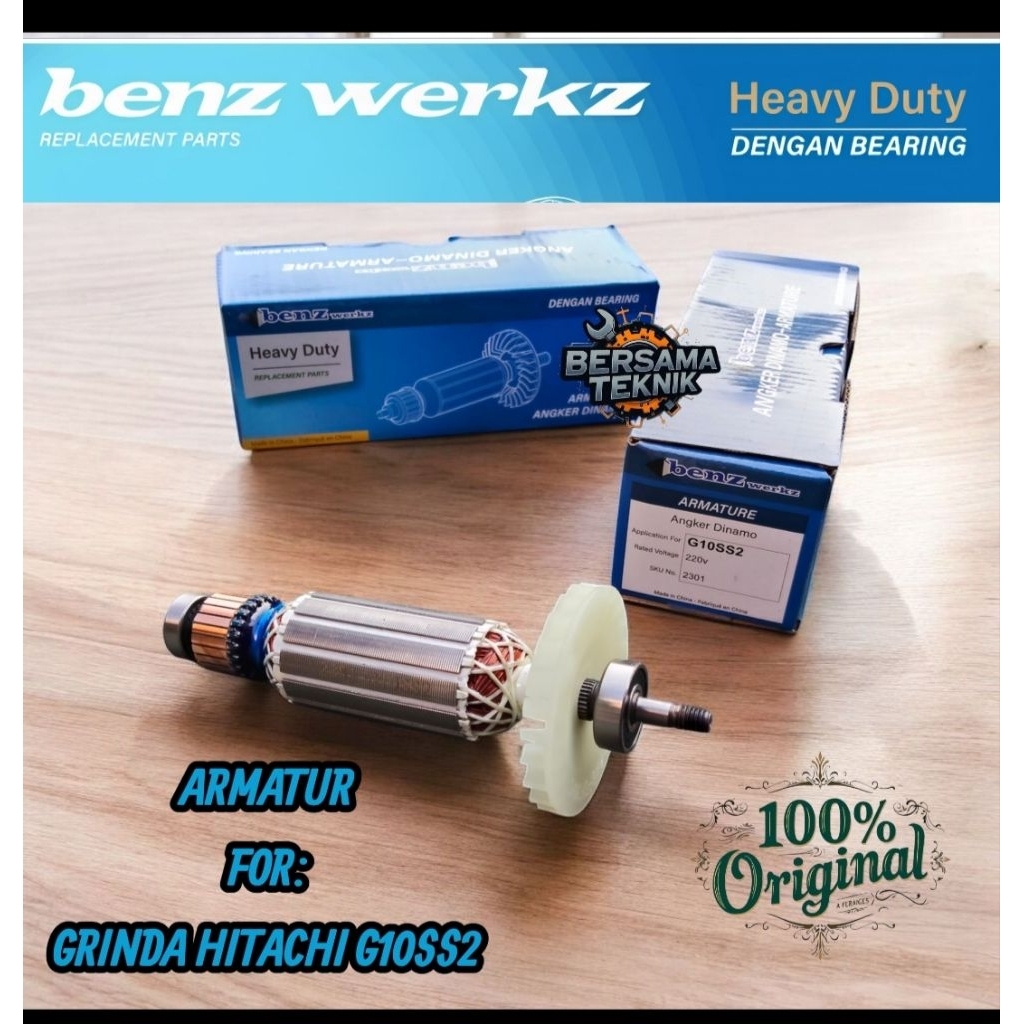 Benz Armature Angker Dinamo Mesin Grinda HITACHI G10SS2/Armatur Angker Benz Grinda HITACHI G10SS2