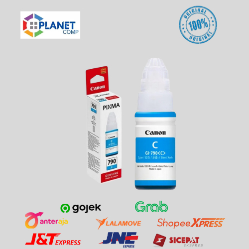 Tinta Original Canon 790 cyan GI790B - Tinta Canon G1010 G2010 G3010 G4010