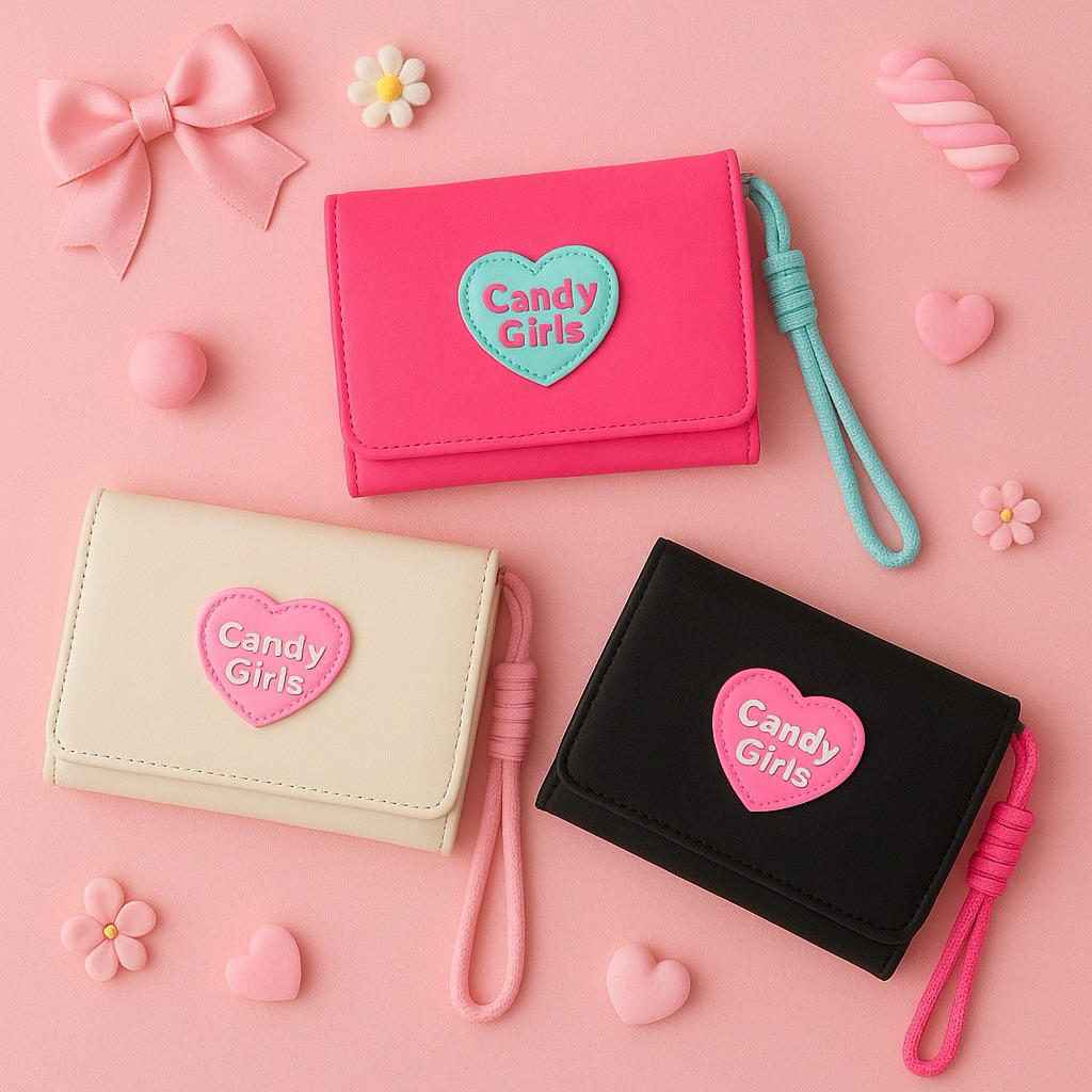 Dompet Aesthetic Girly Series - Dompet Mini - Dompet Lucu - Dompet Wanita Kekinian