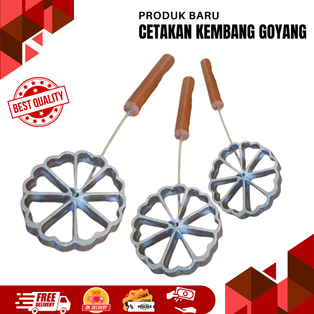 Cetakan Kue Kembang Goyang Anti Lengket/Cetakan Kue Kembang goyang