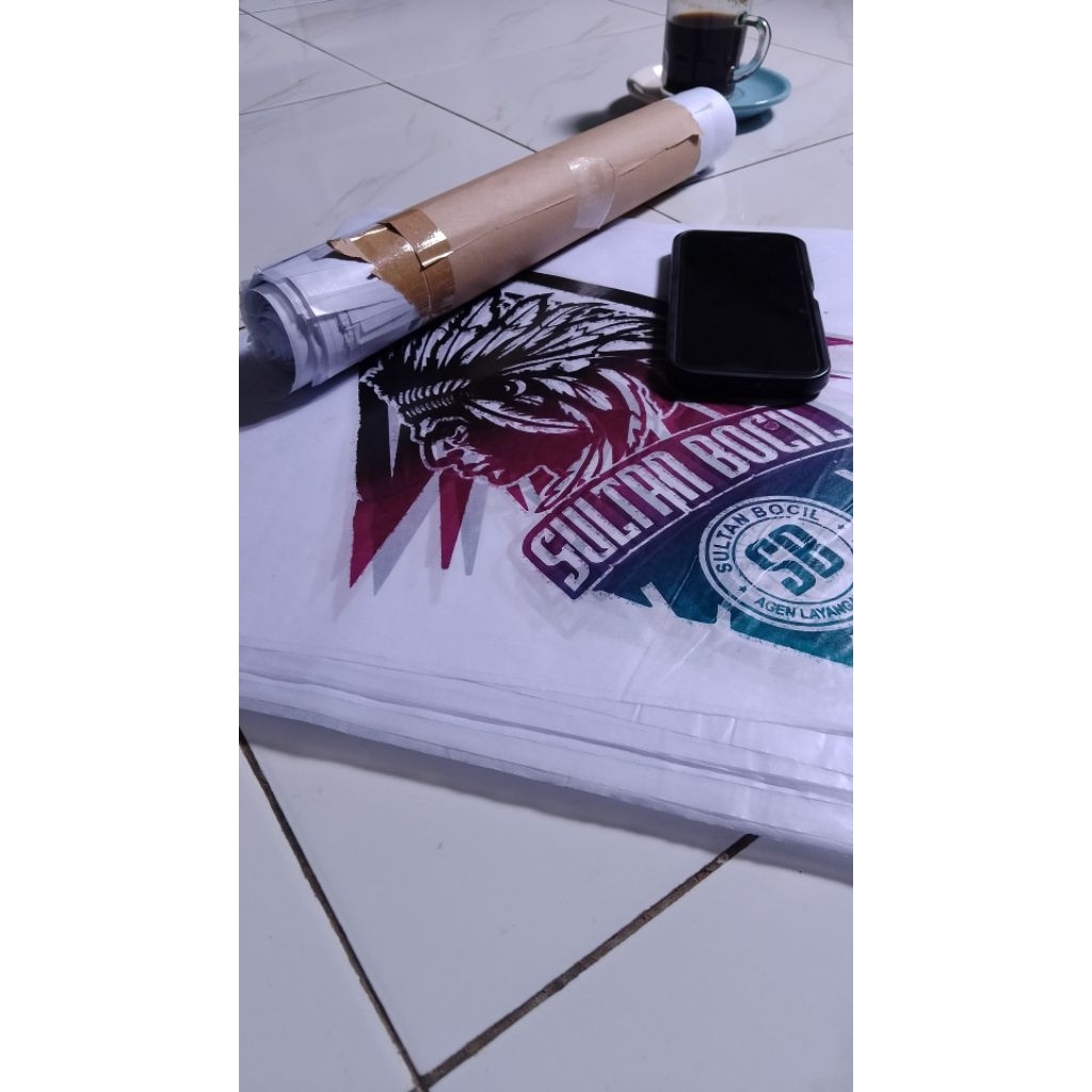 kertas layangan 1000 lembar, kertas minyak 1 rim kertas sablon layang